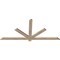 Ekena Millwork Kennewick Smooth Timber Gable Bracket, Douglas Fir, 72"W x 33"H x 1 1/2"D x 3 1/2"F, 11/12 Pitch GBW072X33X0204KEN00SDF - alternate 3